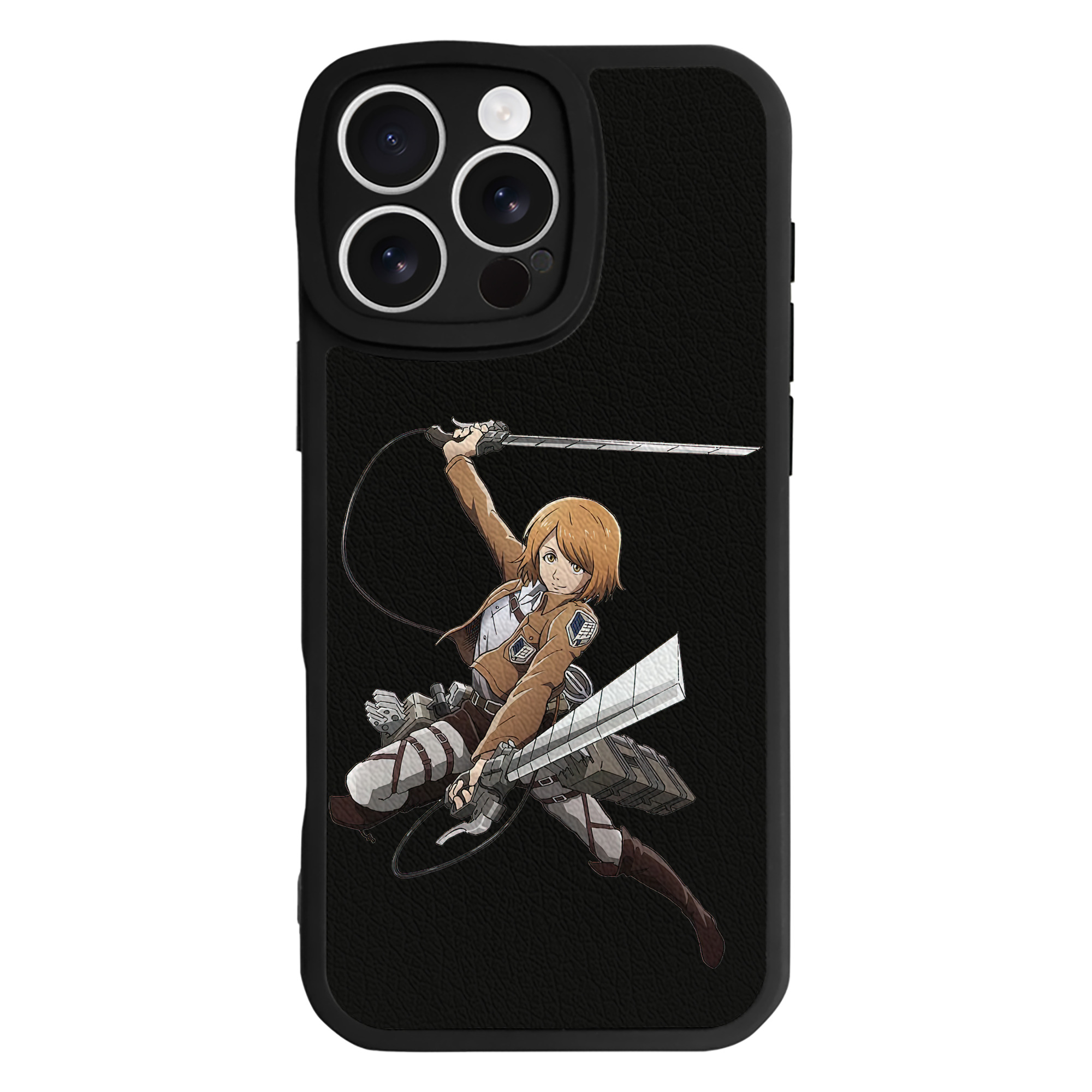 （画像用） 進撃の巨人 ペトラ·ラル Attack on Titan Petra Rall 【iPhone 16シリーズ対応】シリコンスマホケース（レザー調） 材質：シリコン